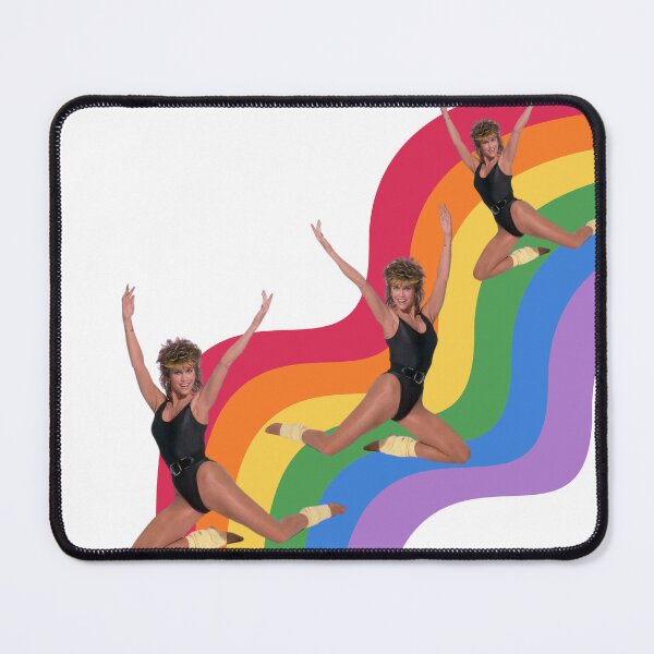 Item preview, Jane Fonda Retro Rainbow Pride designed and sold by TeeKid.