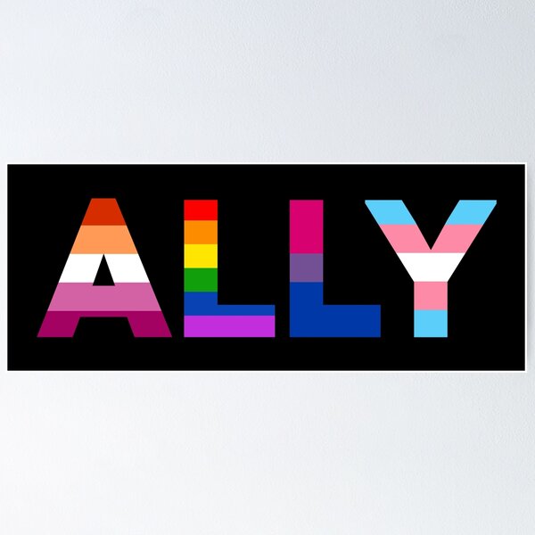 Item preview, LGBT Ally designed and sold by kaleidoink designs.