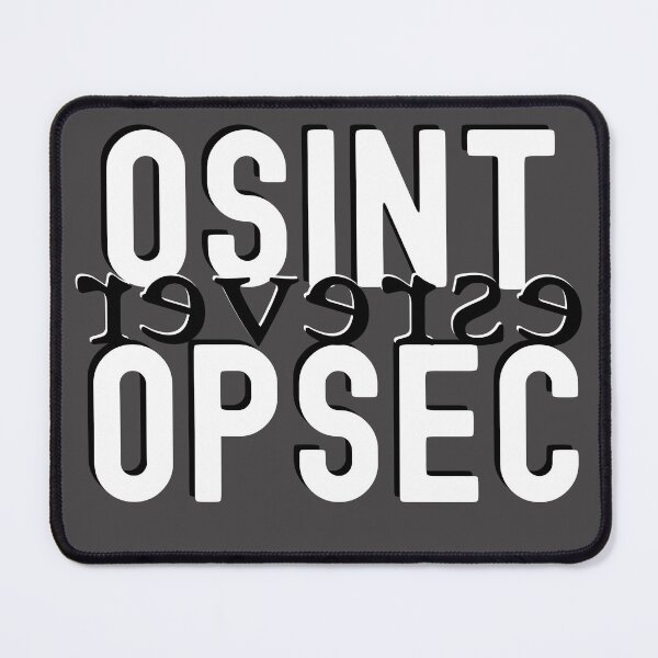 Item preview, OSINT reverse OPSEC designed and sold by HackSwag-co.