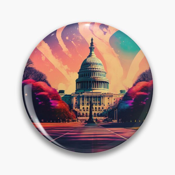 Item preview, Washington DC Capitol Psychedelic Effect designed and sold by Bleknervin.