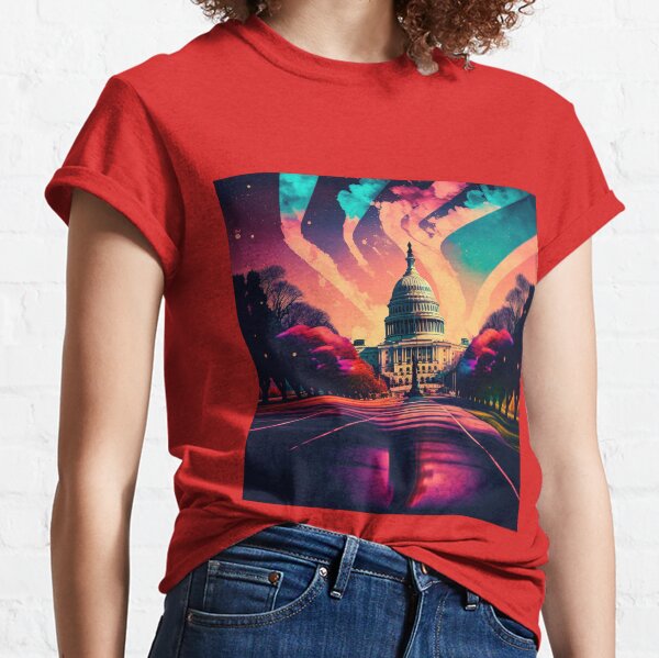 Item preview, Washington DC Capitol Psychedelic Effect designed and sold by Bleknervin.