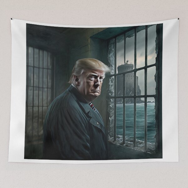 Item preview, Donald Trump in Prison on Alcatraz Island designed and sold by Bleknervin.