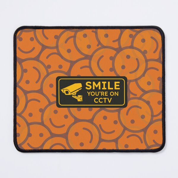 Item preview, Smile you're on CCTV black sign designed and sold by theredfoxs.