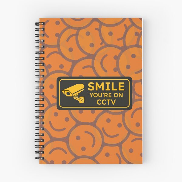 Item preview, Smile you're on CCTV black sign designed and sold by theredfoxs.