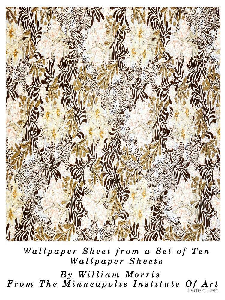 William Morris Tulip - Artwork Inspired by Morris Style- Vintage William  Morris flowers Kids T-Shirt for Sale by Tamas Das