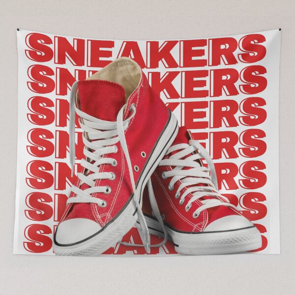 Item preview, converse sneakers red designed and sold by TjsDesignsnMore.