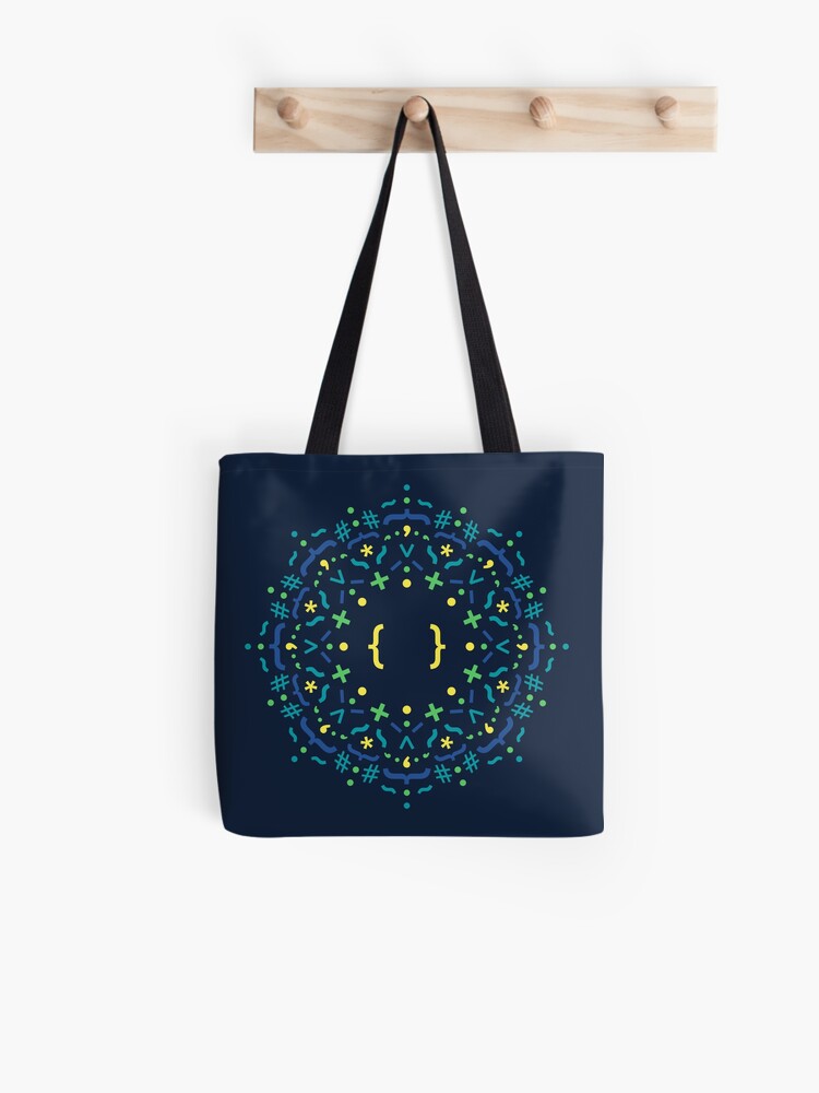 Thumbnail 1 of 2, Tote Bag, Code Mandala - CSS designed and sold by charline-m.