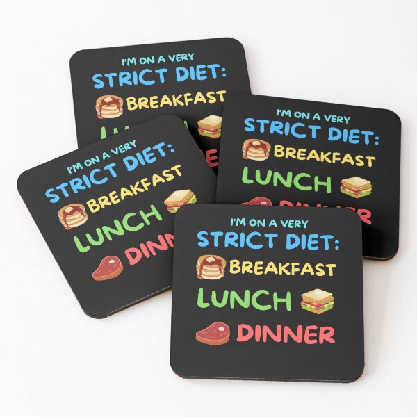 Item preview, Funny Strict Diet of Breakfast Lunch and Dinner designed and sold by SimpliText.