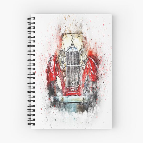 Item preview, Vintage Mercedes Benz Watercolor Splash Red Car Automobile designed and sold by PixelPizzazz.