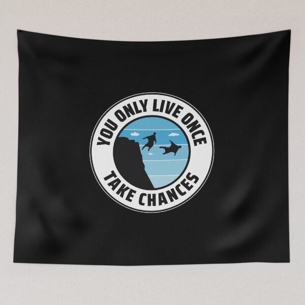 Item preview, Wingsuit flying Base Jumping Skydiving Skydive designed and sold by TastefulTees.