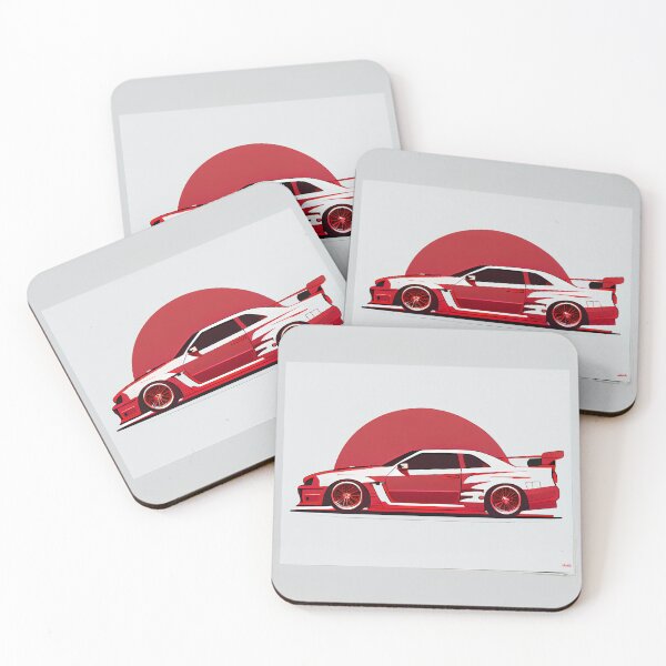Item preview, Nissan Skyline GT-R R34 side view designed and sold by Red--and--white.