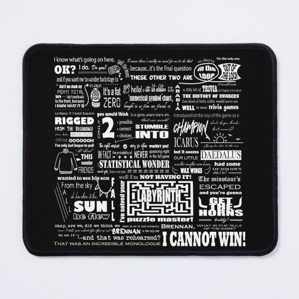 Item preview, Brennan Cannot Win - White on Black designed and sold by maggikarp.