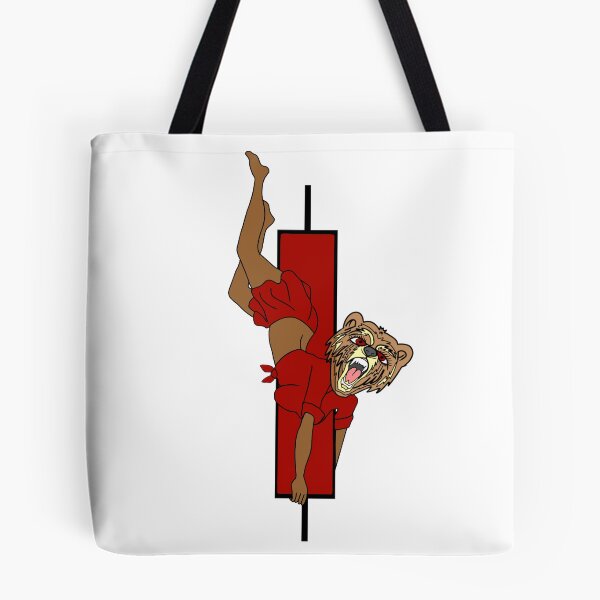 Item preview, Half Pinup Girl Half Bear Riding Bearish Candlestick In A Downtrend Bear Market designed and sold by tradeculture143.