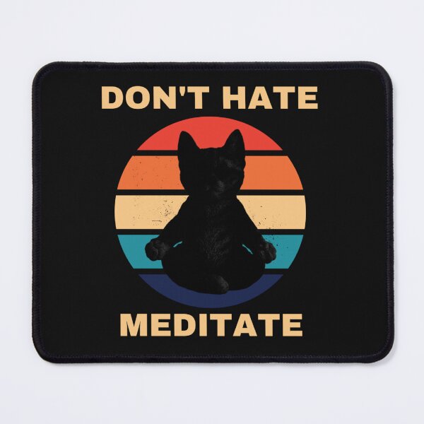 Item preview, Meditating Cat designed and sold by Doodlehub.