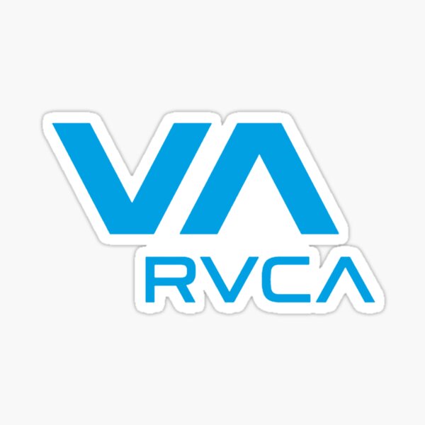 logo VA RVCA bleu Sticker
