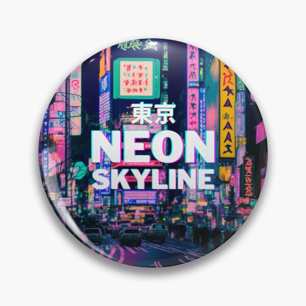 Item preview, The Neon Skyline of Tokyo designed and sold by ArtfulDelights.