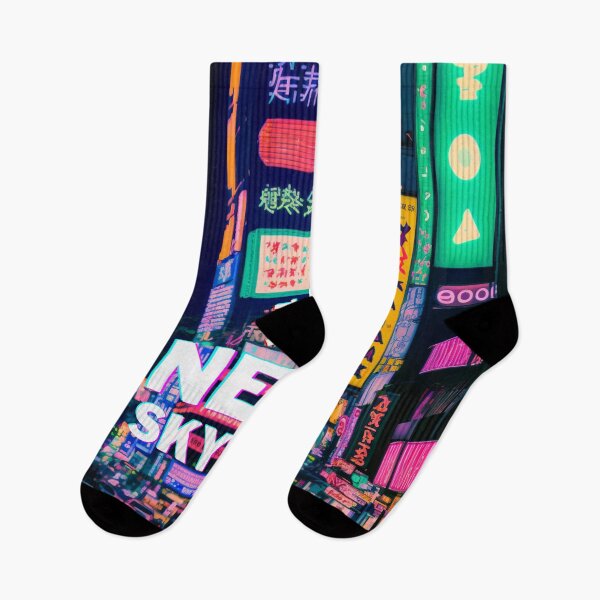 Item preview, The Neon Skyline of Tokyo designed and sold by ArtfulDelights.