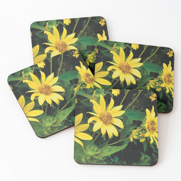 Item preview, Yellow Flowers (large canvas) designed and sold by Bernsberry Illustrations.