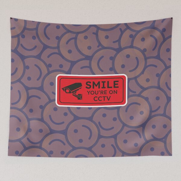 Item preview, Copy of Smile you're on CCTV Red sign designed and sold by theredfoxs.