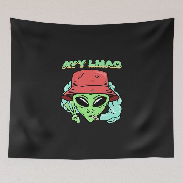 Aperçu de l'œuvre AYY LMAO - Alien Stoner créée et vendue par Tiptopteess.