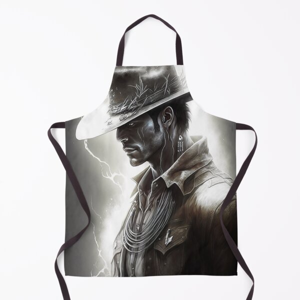 Item preview, Cowboy Black and White Drawing designed and sold by ArtfulAmbitions.
