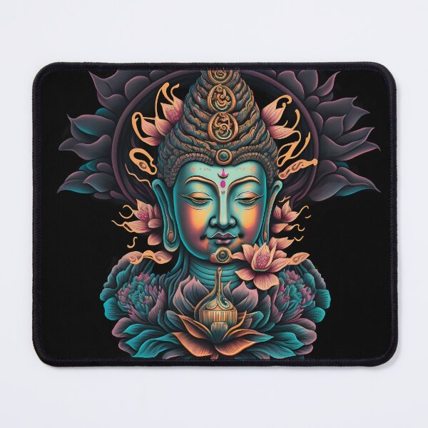 Item preview, Lotus Bliss , buddha bliss , buddha zen minimilistic illustration designed and sold by bharuarts.