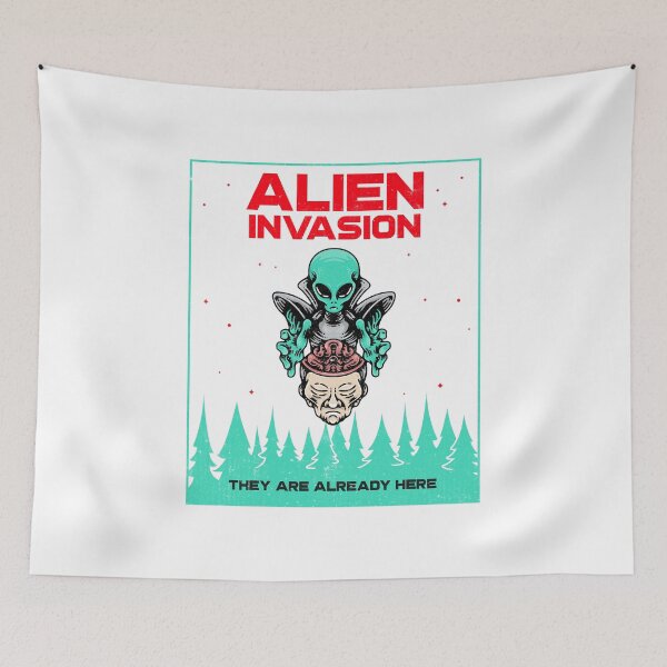 Item preview, Alien Invasion designed and sold by Tiptopteess.