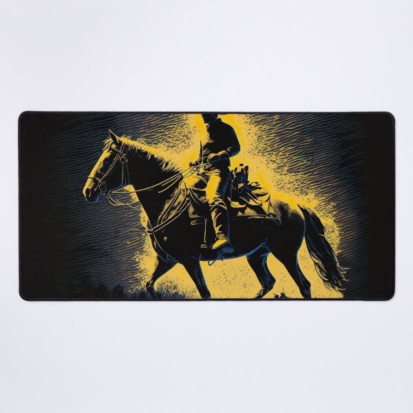 Item preview, Cowboy Riding Horse Ranch Style Art designed and sold by ArtfulAmbitions.