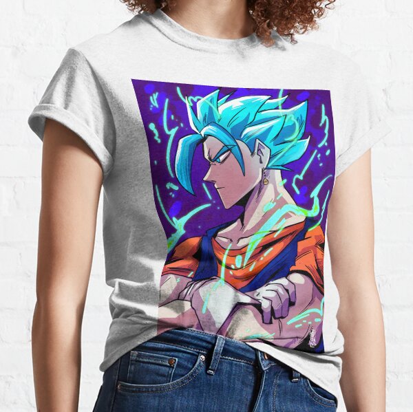 Burst of power Super Saiyan Blue Kaioken Goku, an art print by Roy