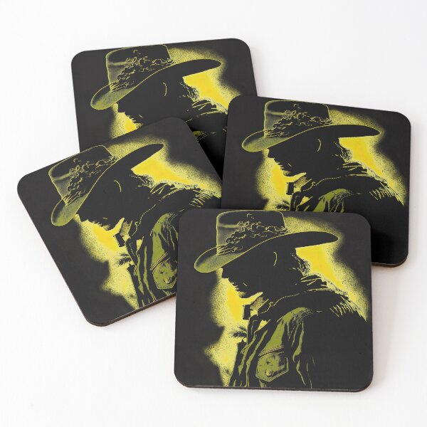 Item preview, Modern Cowboy Dark Yellow Shades Modern Illustration designed and sold by ArtfulAmbitions.