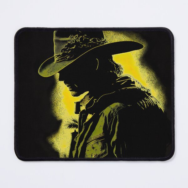 Item preview, Modern Cowboy Dark Yellow Shades Modern Illustration designed and sold by ArtfulAmbitions.