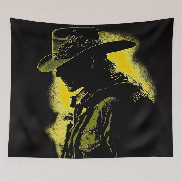 Item preview, Modern Cowboy Dark Yellow Shades Modern Illustration designed and sold by ArtfulAmbitions.