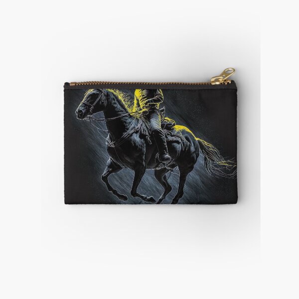 Item preview, Horse Riding Modern Cowboy Shades of Blue and Yellow designed and sold by ArtfulAmbitions.
