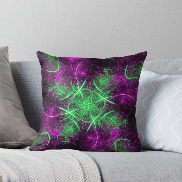 Item preview, Fractal abstracto rosa fuerte y azul escarchado designed and sold by Pamela Cassidy.