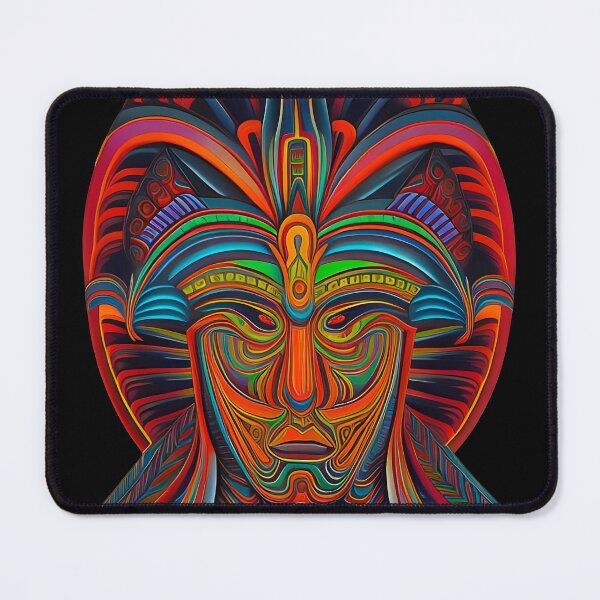 Item preview, New World Gods (1) - Mesoamerican Inspired Psychedelic Art designed and sold by TheThirdEye.