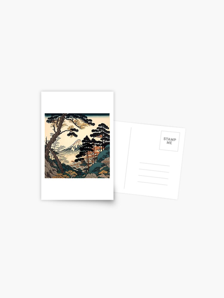 Japanese Art Style Painting Large Postcards, Japan Postcard – MyKawaiiCrate