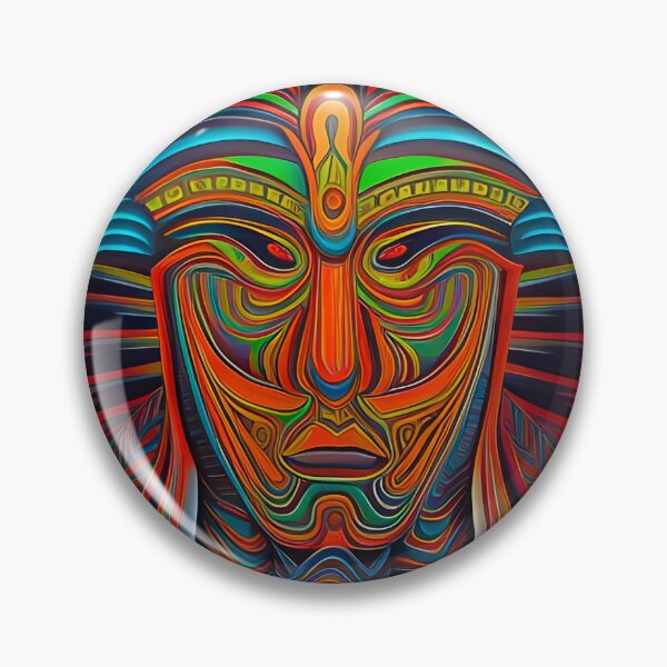 Item preview, New World Gods (1) - Mesoamerican Inspired Psychedelic Art designed and sold by TheThirdEye.