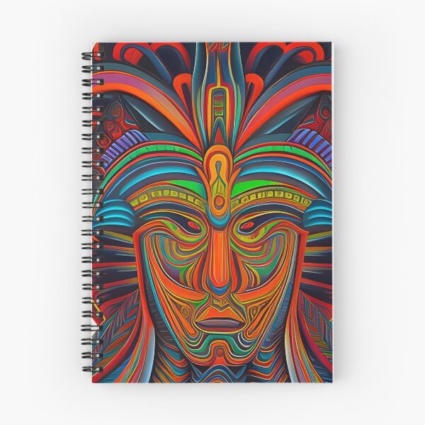 Item preview, New World Gods (1) - Mesoamerican Inspired Psychedelic Art designed and sold by TheThirdEye.
