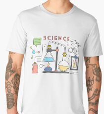 Science Vector Icons Elements Men's Premium T-Shirt
