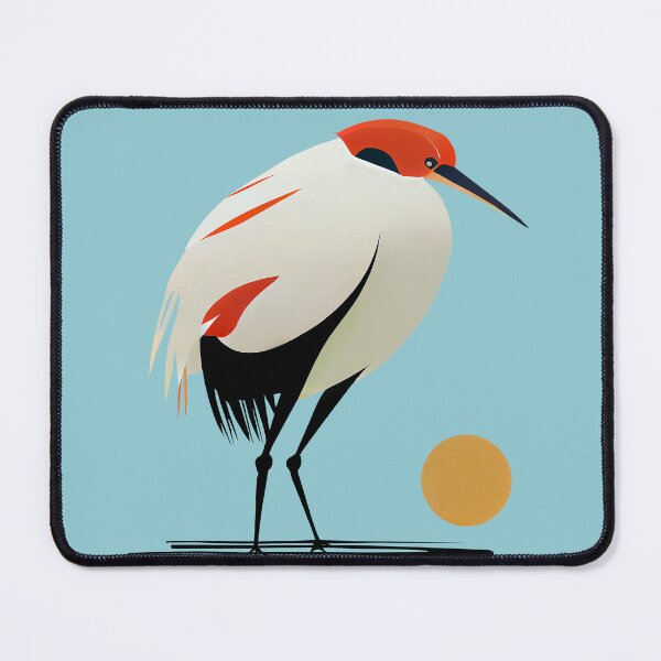 Item preview, Heron Bird with Sun Geometric artwork designed and sold by KOTOdesign.