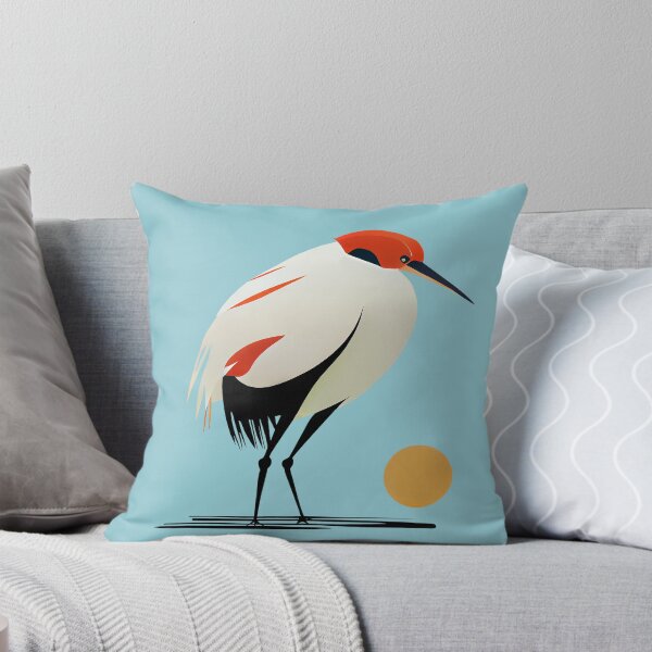 Item preview, Heron Bird with Sun Geometric artwork designed and sold by KOTOdesign.