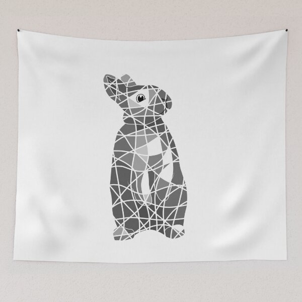Item preview, Spring bunny looking aside designed and sold by anycolorart.