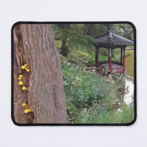 Item preview, Garden with a Body of Water III (large canvas) designed and sold by Bernsberry Illustrations.