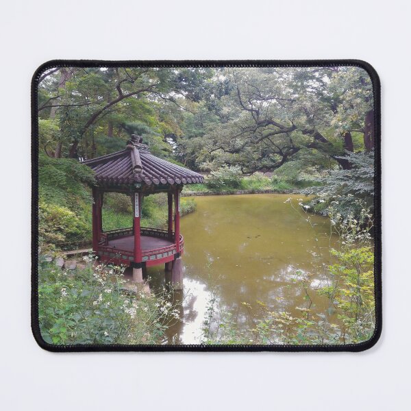 Item preview, Garden with a Body of Water II (large canvas) designed and sold by Bernsberry Illustrations.