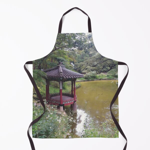 Item preview, Garden with a Body of Water II (large canvas) designed and sold by Bernsberry Illustrations.