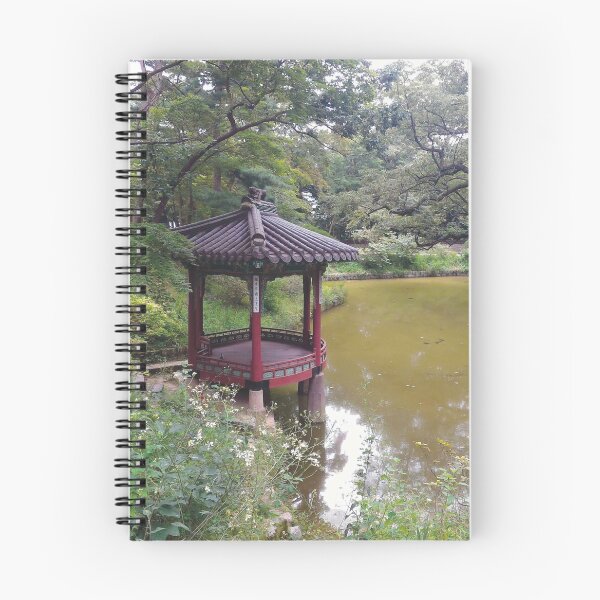Item preview, Garden with a Body of Water II (large canvas) designed and sold by Bernsberry Illustrations.
