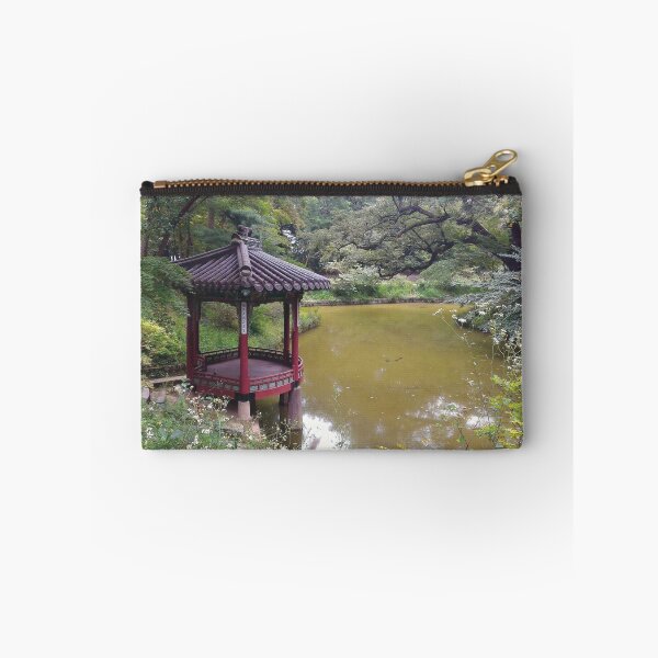 Item preview, Garden with a Body of Water II (large canvas) designed and sold by Bernsberry Illustrations.