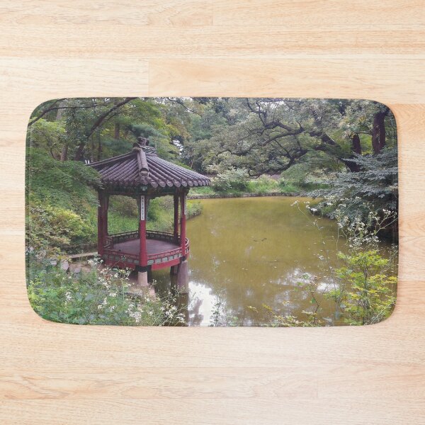 Item preview, Garden with a Body of Water II (large canvas) designed and sold by Bernsberry Illustrations.