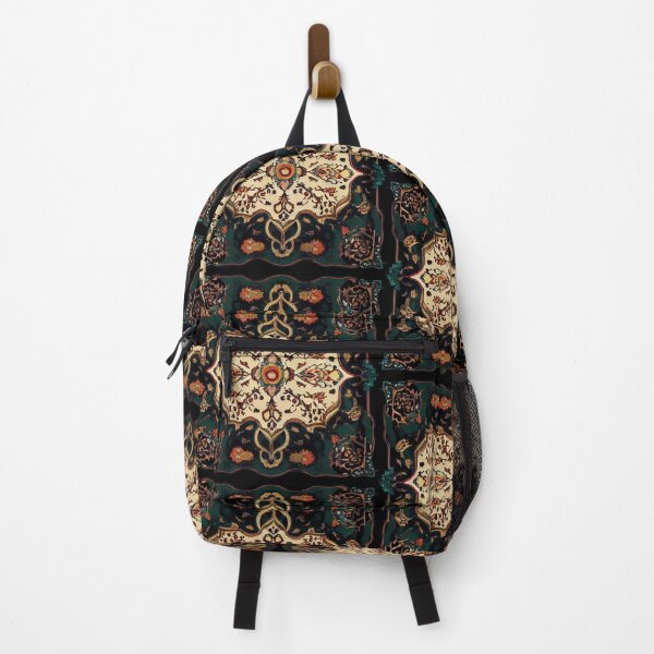 Item preview, Kashmiri Traditional Pattern design In Black, sea green and cream designed and sold by m14arts.