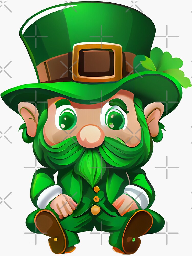 St Patricks Day clipart-cartoon style four leaf clover clipart